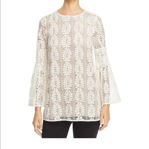 Michael Kors Lace Bell Sleeve Tunic with Tank